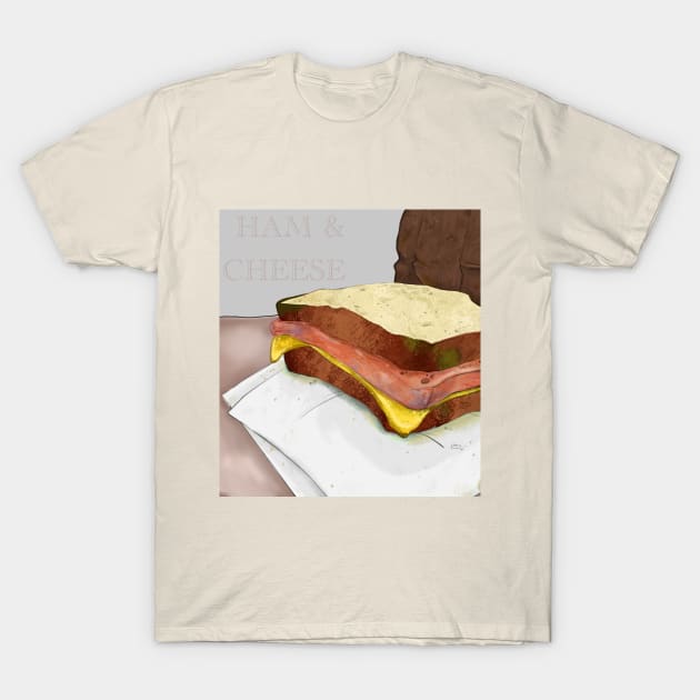 Ham & Cheese T-Shirt by Doodollia